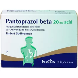 PANTOPRAZOL béta 20 mg savas bélsavas tabletta, 7 db