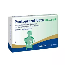 PANTOPRAZOL béta 20 mg savas bélsavas tabletta, 7 db