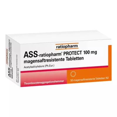 ASS-ratiopharm Protect 100 mg gyomornedv-ellenálló tabletta, 50 db ASS-ratiopharm Protect 100 mg gyomornedv-ellenálló tabletta, 50 db