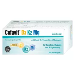 CEFAVIT D3 K2 Mg 4000 NE kemény kapszula, 100 db