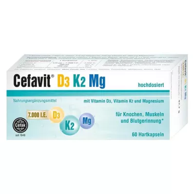 CEFAVIT D3 K2 Mg 7000 NE kemény kapszula, 60 db