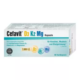 CEFAVIT D3 K2 Mg 7000 NE kemény kapszula, 60 db
