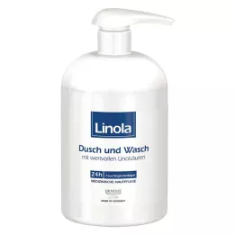 LINOLA Zuhanyzó és mosdó, 500 ml-es adagolóval
