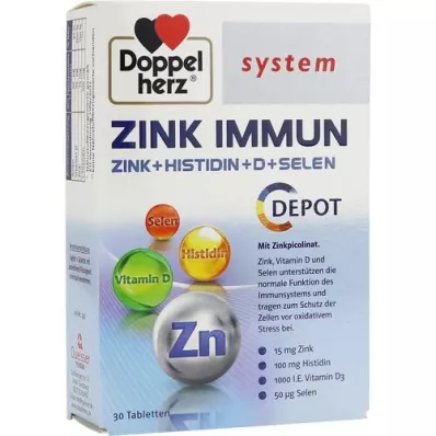 DOPPELHERZ Cink Immune Depot System tabletta, 30 kapszula