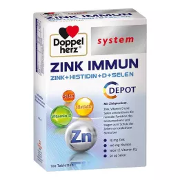 DOPPELHERZ Cink Immune Depot rendszerű tabletta, 100 db