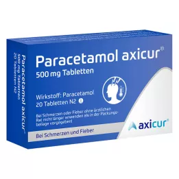PARACETAMOL axicur 500 mg tabletta, 20 db