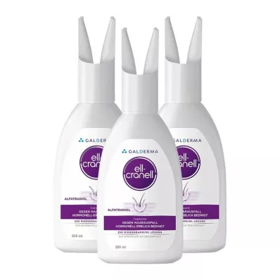 Ell-Cranell hormonális-örökletes hajhullás ellen, 3x200 ml