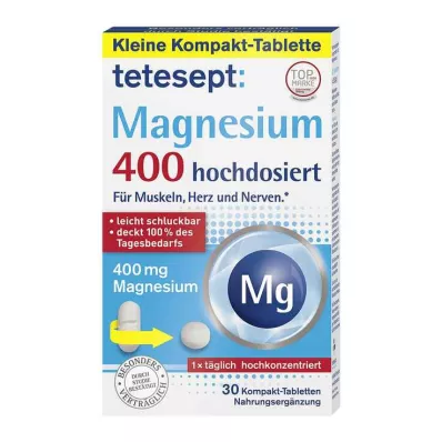 TETESEPT Magnézium 400 nagy dózisú tabletta, 30 db