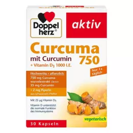 DOPPELHERZ Curcuma 750 kapszula, 30 kapszula