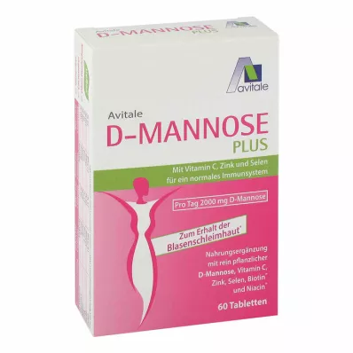 D-MANNOSE PLUS 2000 mg Tabl.w.Vit.u.Mineralstof., 60 db