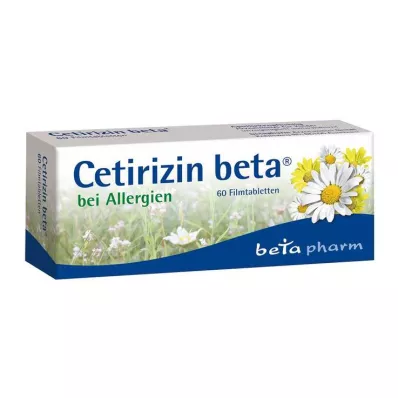 Cetirizine béta filmtabletta allergiára, 60 db