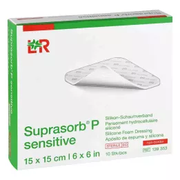 SUPRASORB P érzékeny PU-Foam v.non-bor.15x15cm, 10 db
