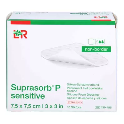 Suprasorb P szenzitív PU-hab nem bór 7,5x7,5, 10 db