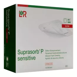 SUPRASORB P érzékeny PU-Habszegély 15x15cm, 10 db