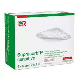 SUPRASORB P érzékeny PU-Foam v.bor.lite 5x5cm, 10 db