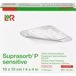SUPRASORB P érzékeny PU-Foam v.bor.lite 10x10cm, 10 db