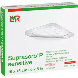 SUPRASORB P érzékeny PU-Foam v.bor.lite 15x15cm, 10 db