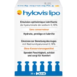 HYLOVIS lipo szemcsepp egyadagos pipetták, 30X0.4 ml