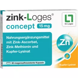ZINK-LOGES concept 15 mg-os bélhámlasztó kapszula, 30 db