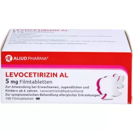 LEVOCETIRIZIN AL 5 mg filmtabletta, 100 db