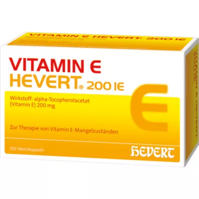 VITAMIN E HEVERT 200 I.E. lágy kapszula, 100 db