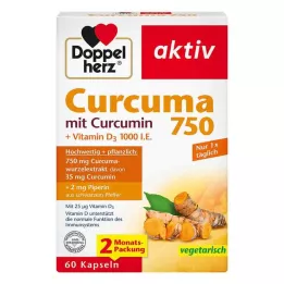 DOPPELHERZ Curcuma 750 kapszula, 60 kapszula