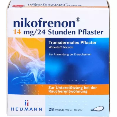 NIKOFRENON 14 mg/24 órás transzdermális tapasz, 28 db