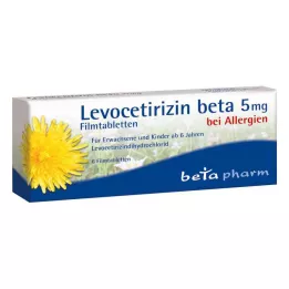 LEVOCETIRIZIN béta 5 mg filmtabletta, 6 db