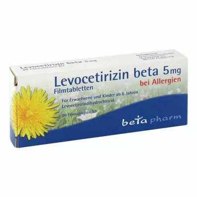 Levocetirizine béta 5 mg filmtabletta, 20 db Levocetirizine béta 5 mg filmtabletta, 20 db