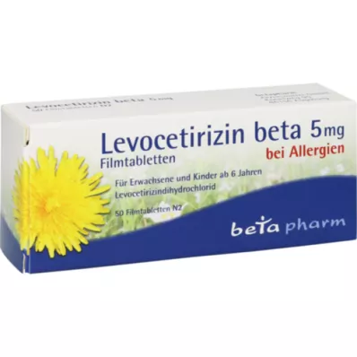 LEVOCETIRIZIN béta 5 mg filmtabletta, 50 db