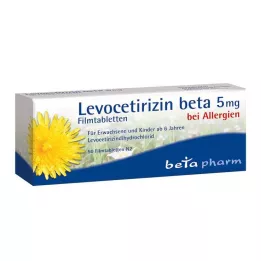 Levocetirizine béta 5 mg filmtabletta, 50 db