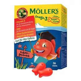 MÖLLERS Omega-3 zselés hal epres rágótabletta, 36 db