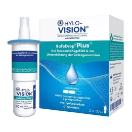 HYLO-VISION SafeDrop Plus szemcsepp, 2X10 ml