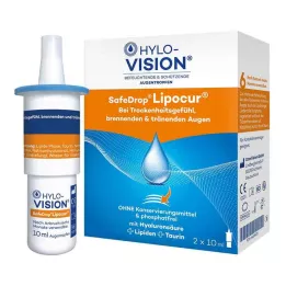 HYLO-VISION SafeDrop Lipocur szemcsepp, 2X10 ml