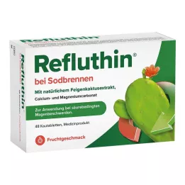 REFLUTHIN gyomorégésre rágótabletta gyümölcs, 48 db