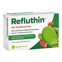 REFLUTHIN gyomorégésre rágótabletta menta, 48 db
