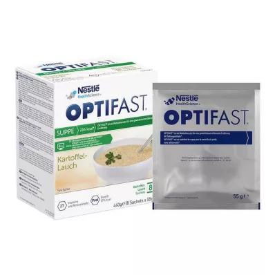 Optifast házi leves burgonya-póréhagyma por, 8x55 g