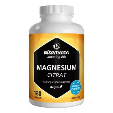 MAGNESIUMCITRAT 360 mg-os vegán kapszula, 180 db
