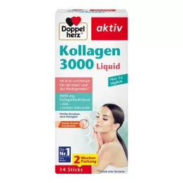DOPPELHERZ Collagen 3000 Liquid Sticks, 14 db