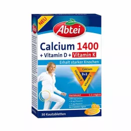 ABTEI Kalcium 1400+D3+K-vitamin rágótabletta, 30 db
