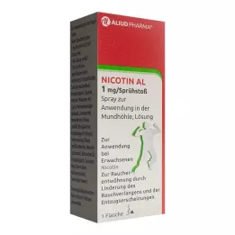 NICOTIN AL 1 mg/spray puff spray a szájüregben történő alkalmazásra, 1 db