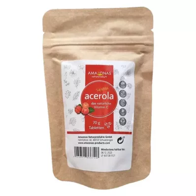 ACEROLA VITAMIN C cukor hozzáadása nélkül, 70 g cukortabletták