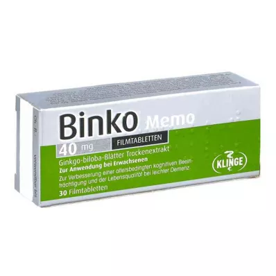 BINKO Memo 40 mg filmtabletta, 30 db BINKO Memo 40 mg filmtabletta, 30 db