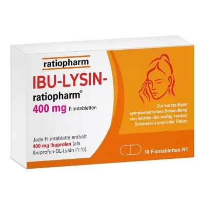 IBU LYSIN ratiopharm 400 mg - ibuprofénnel, 10 db