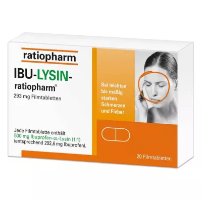 IBU-LYSIN-ratiopharm® 293 mg filmtabletta, 20 db