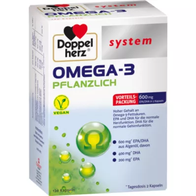 DOPPELHERZ Omega-3 növényi rendszerű kapszula, 120 db
