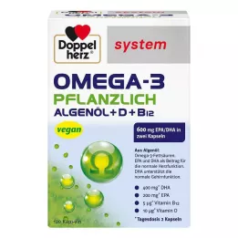 DOPPELHERZ Omega-3 növényi rendszerű kapszula, 120 db