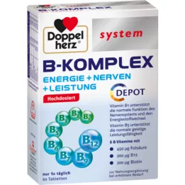DOPPELHERZ B-komplex rendszerű tabletta, 60 db