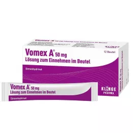 VOMEX 50 mg-os belsőleges oldat tasakban, 12 db
