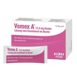VOMEX 12,5 mg-os gyermek belsőleges oldat tasakban, 12 db